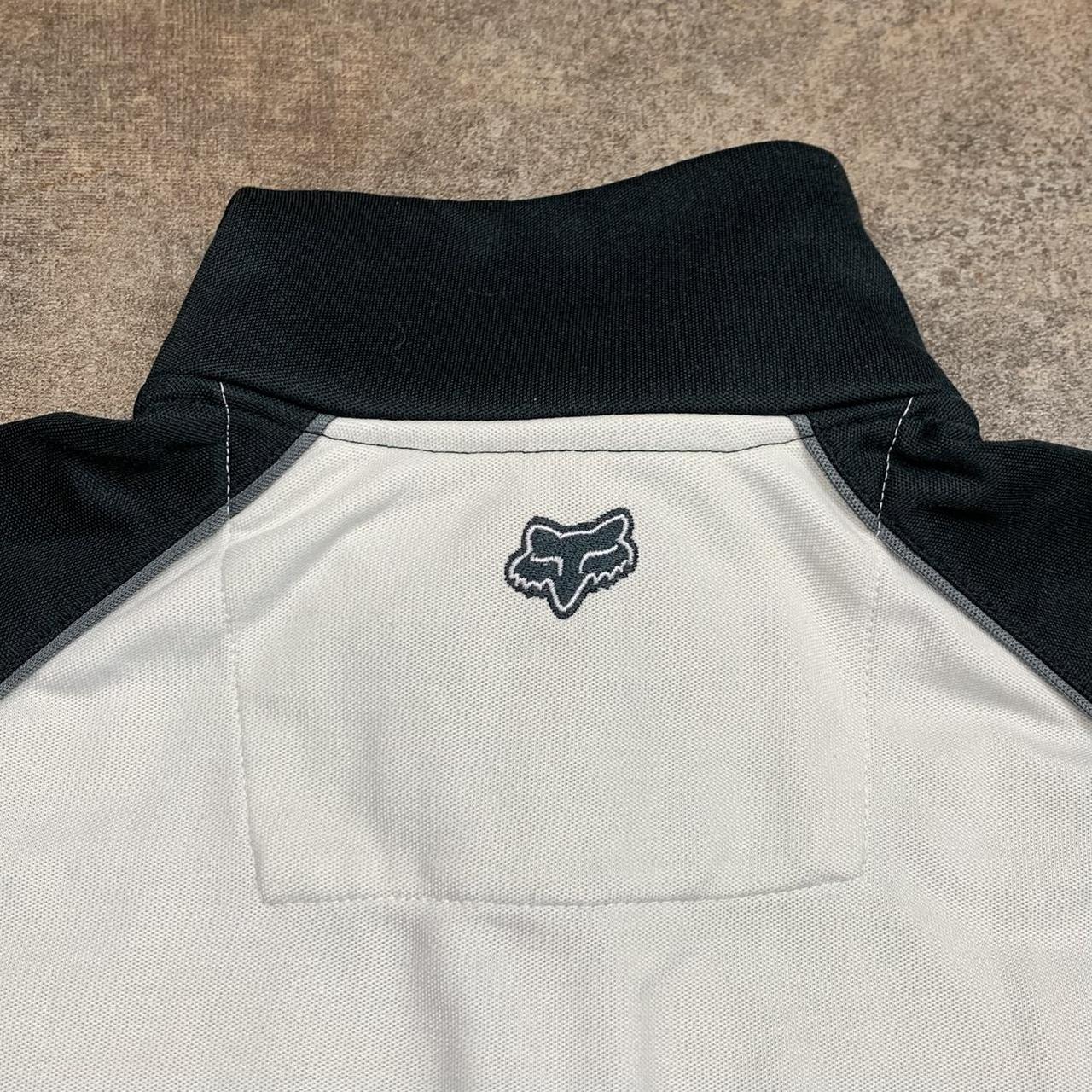 Fox Racing 00s white black coach jacket / jumper