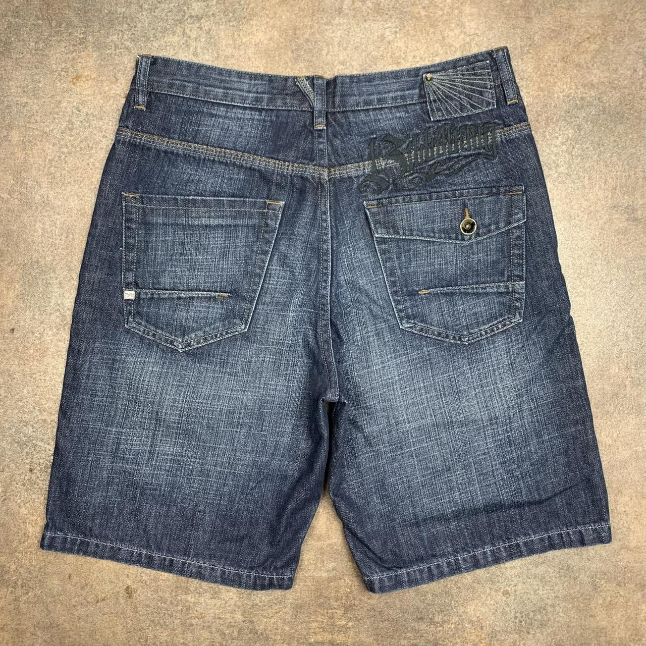 Billabong 00s graphic navy baggy denim jorts