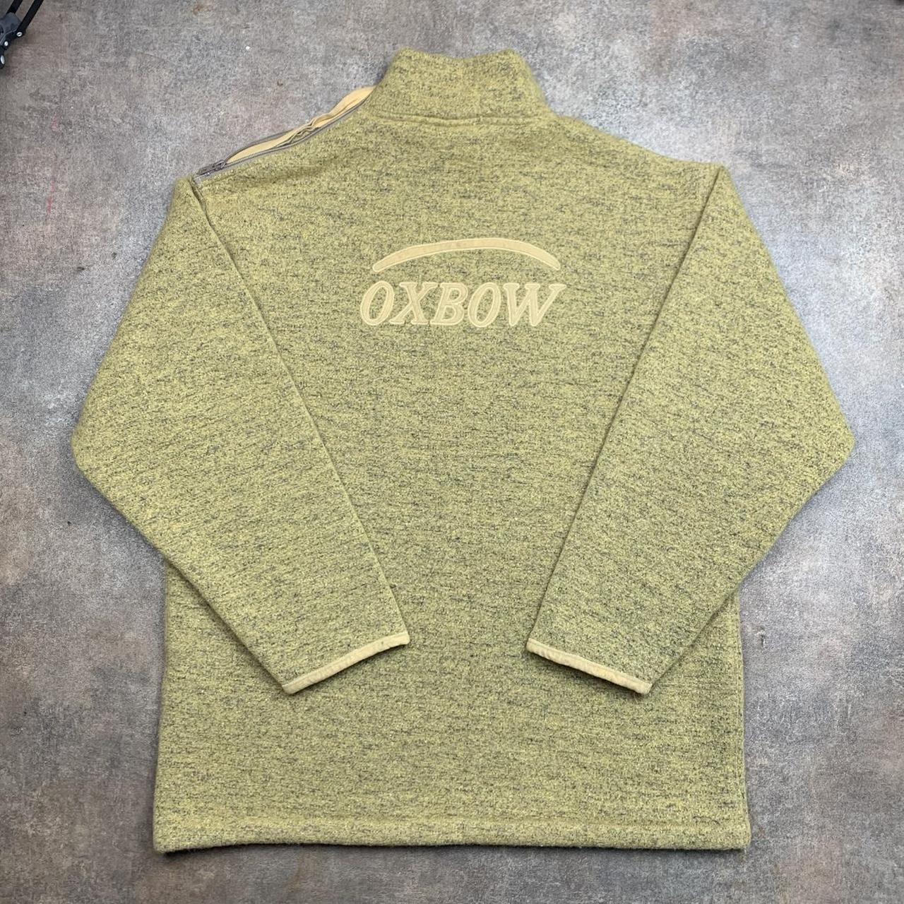 Oxbow 90s asymmetrical zip yellow chunky knit jumper