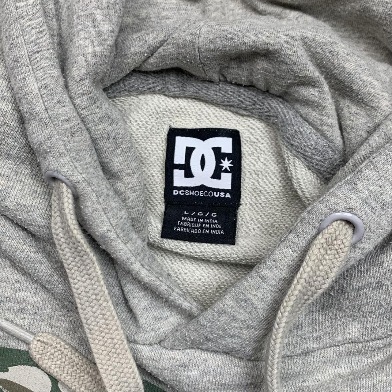 DC Shoes 00s light grey camo graphic hoodie