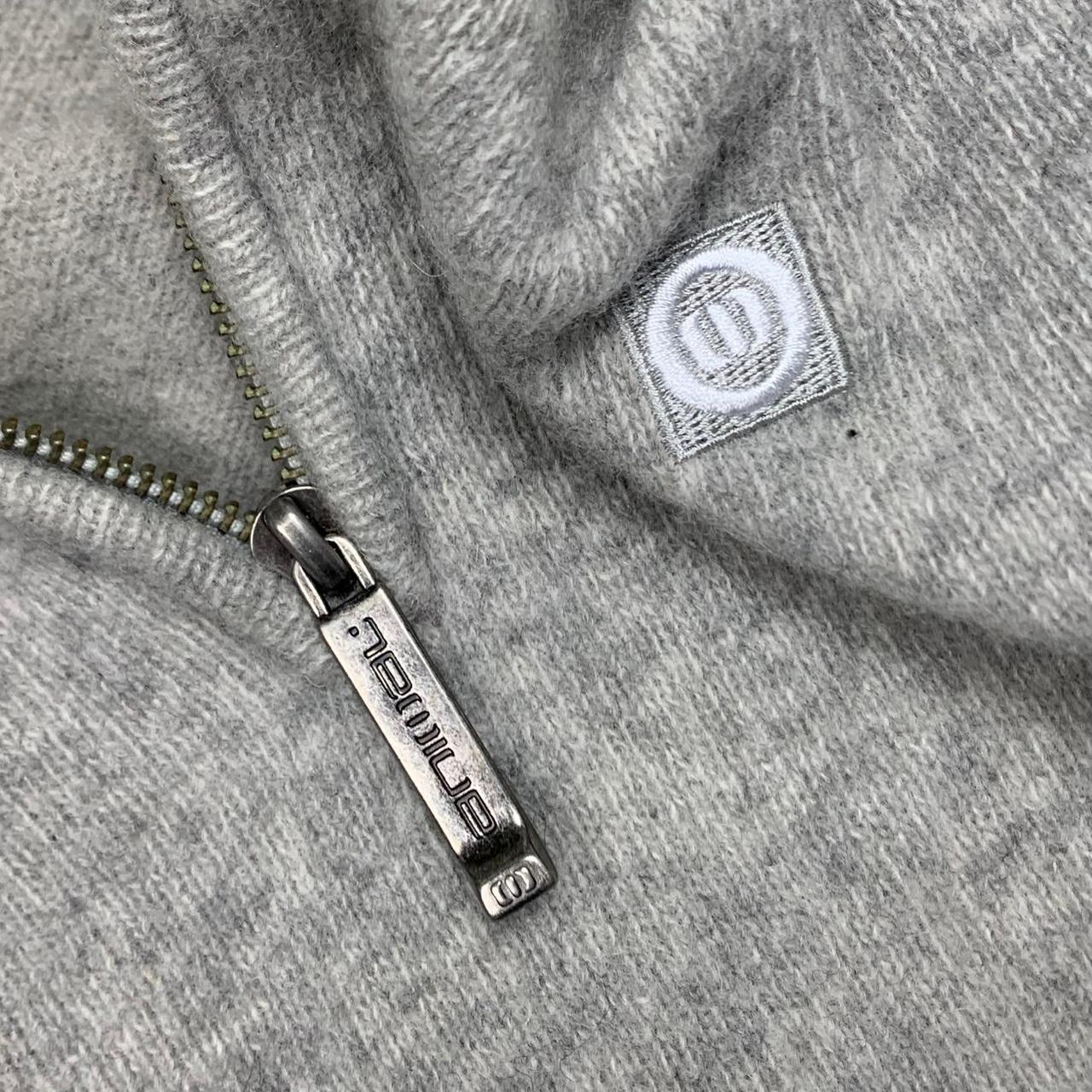 Animal 00s light grey boxy quarter zip fleece