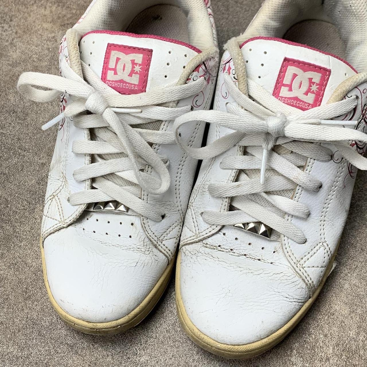 DC Shoes Pixie 3 00s white pink chunky trainers