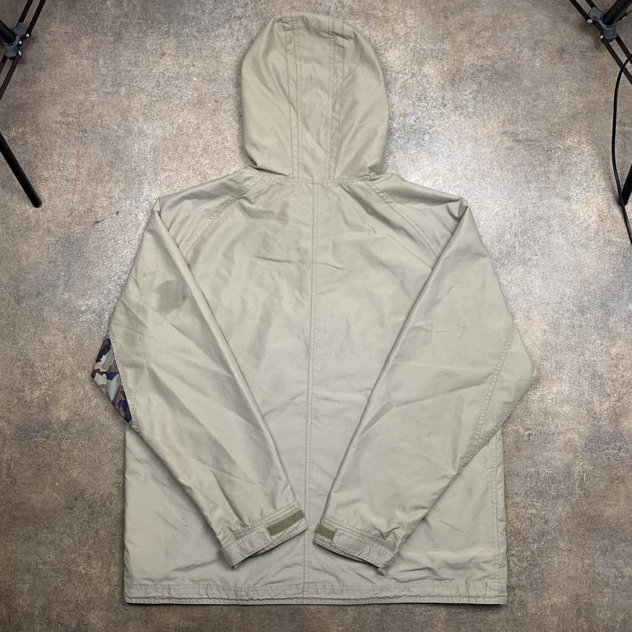 Quiksilver 00s cream camo technical utilised coat