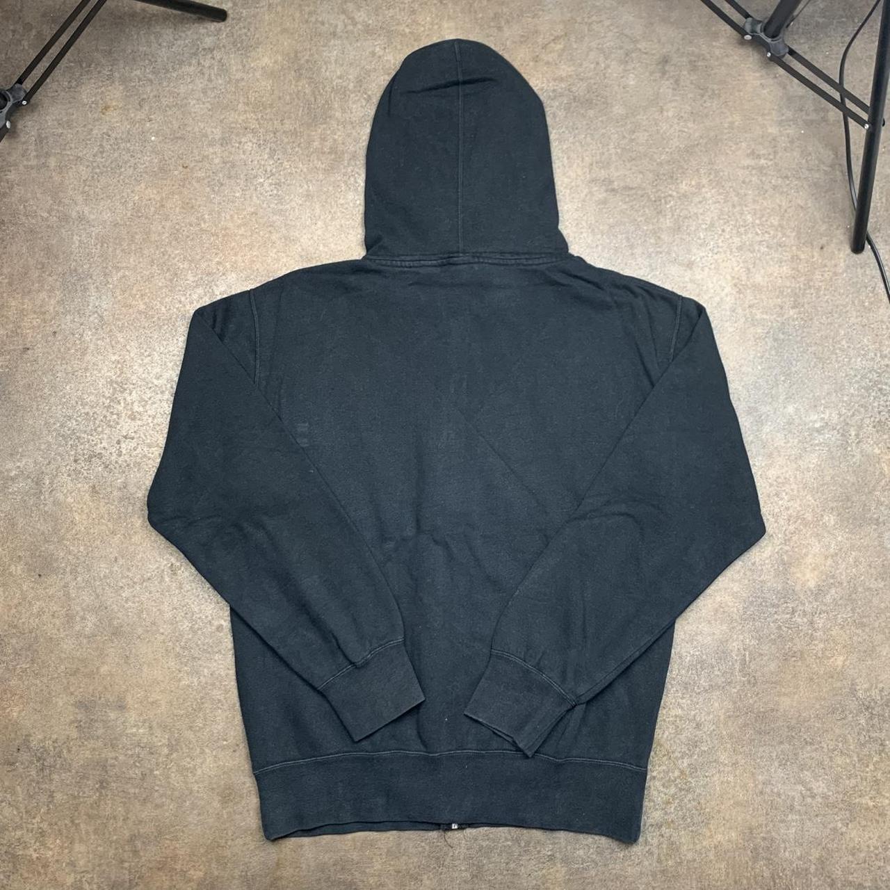 Fox Racing 00s black graphic boxy zip hoodie