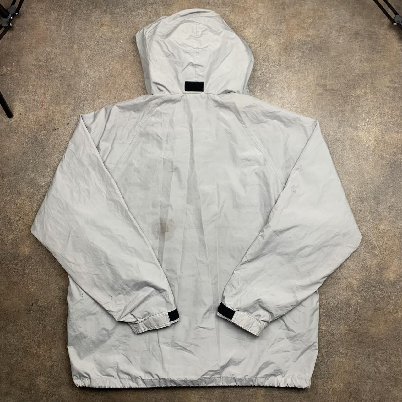 Quiksilver Silver Edition 90s utilised graphic white jacket