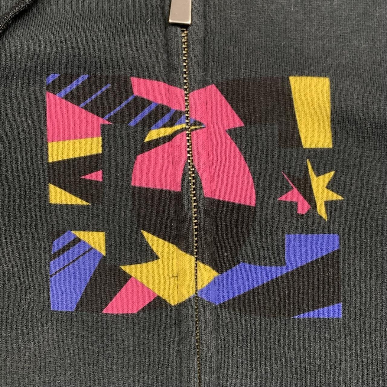DC Shoes 00s black graphic zip hoodie