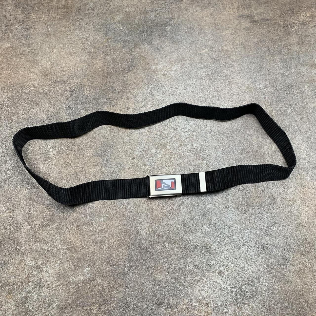 Drunknmunky 00s black webbed buckle belt