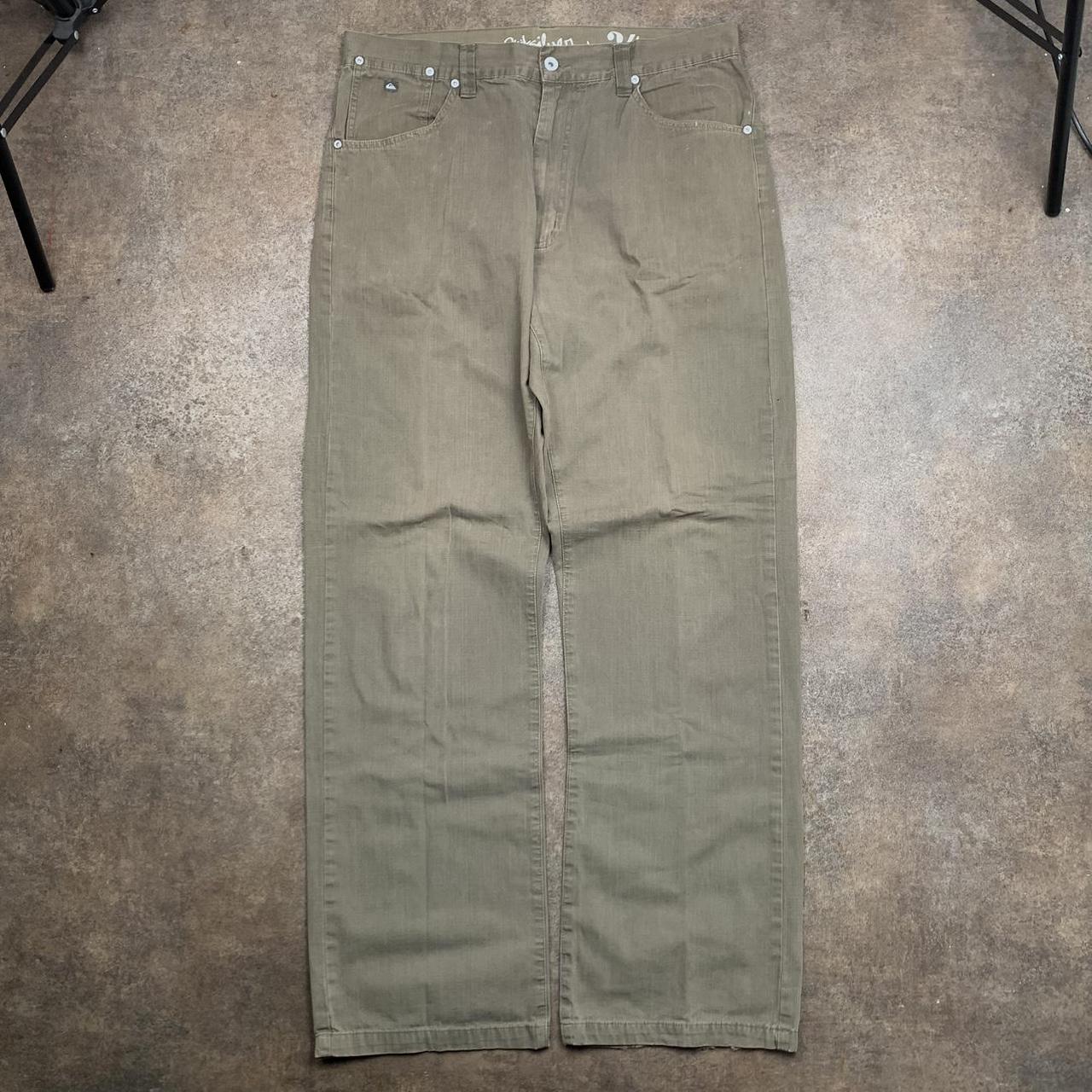 Quiksilver 00s khaki-brown baggy denim jeans