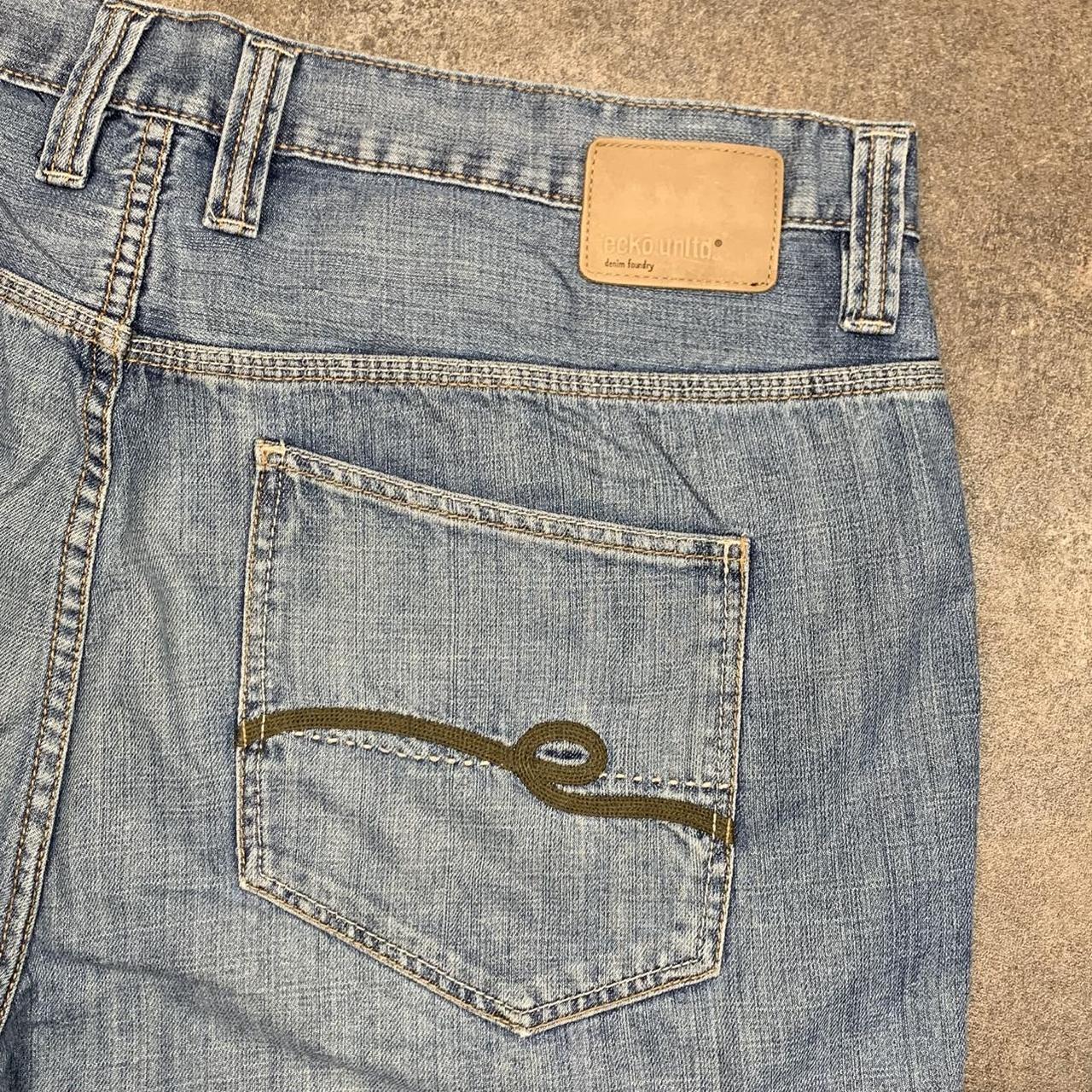 Ecko Unltd. 00s light blue baggy denim shorts