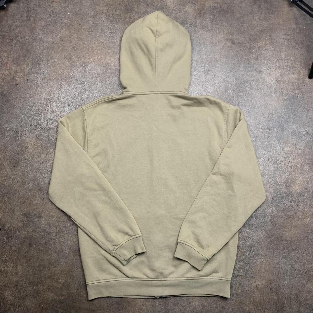 Billabong 00s graphic cream baggy zip hoodie