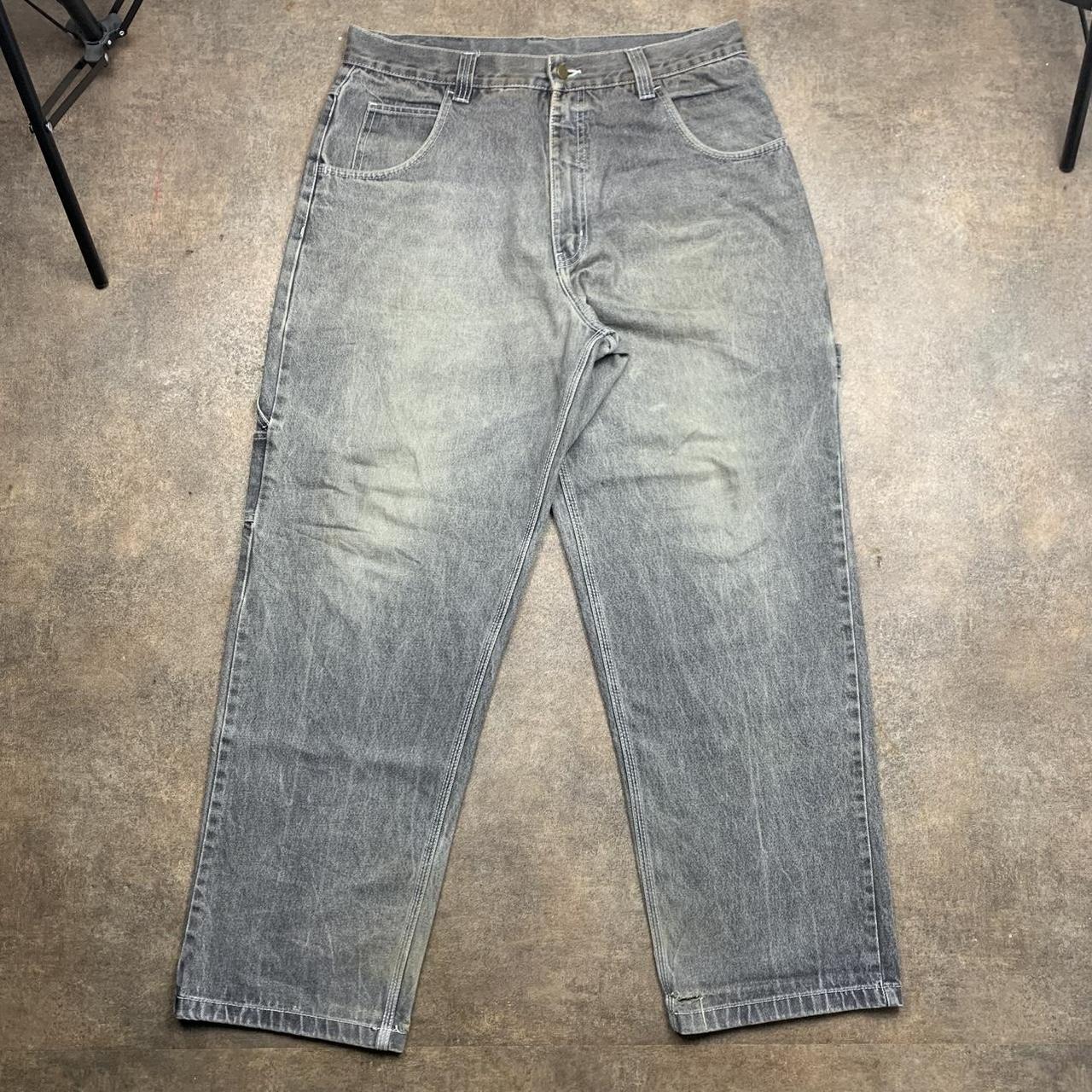FUBU Platinum 90s grey Fat Albert baggy denim jeans
