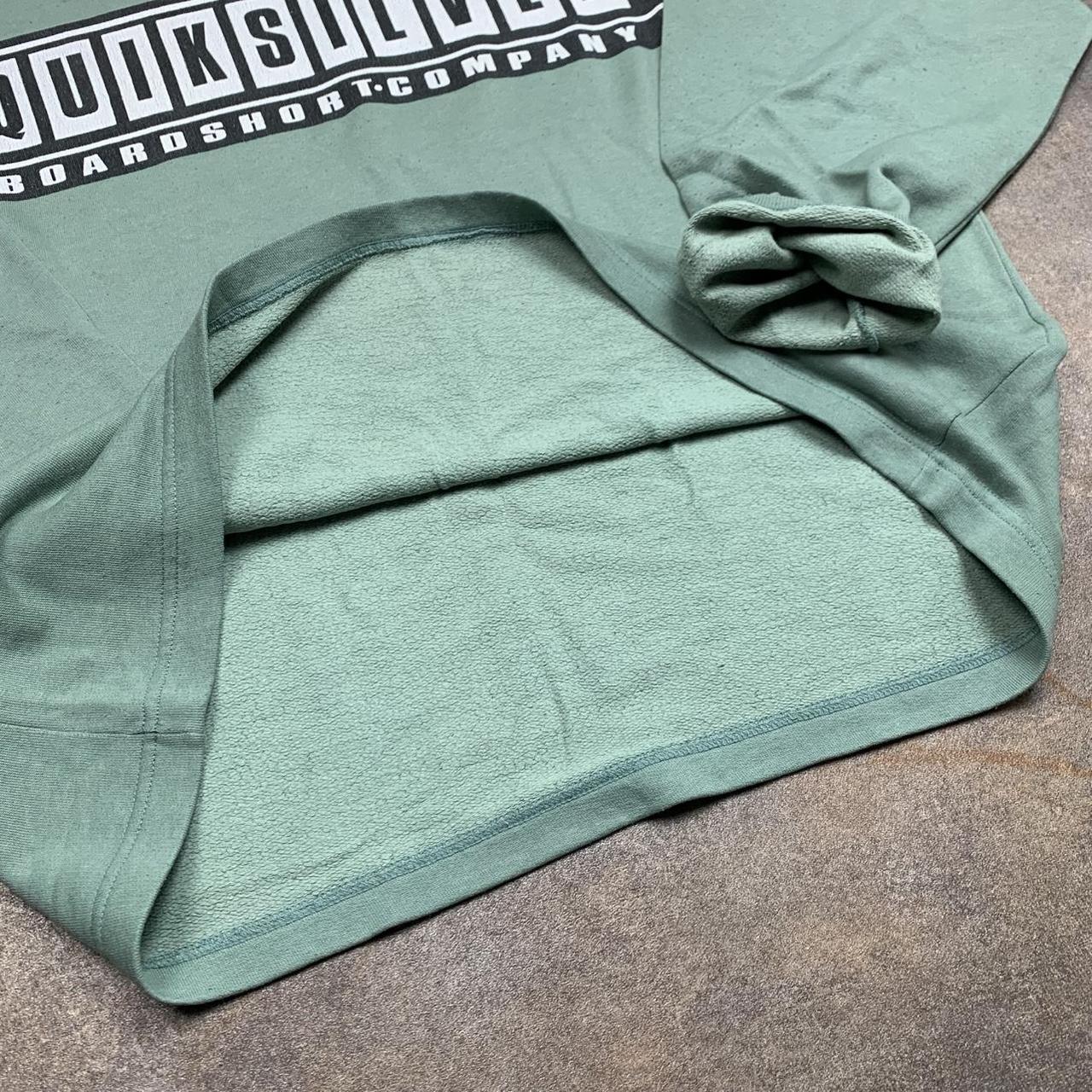 Quiksilver 90s green graphic boxy sweatshirt
