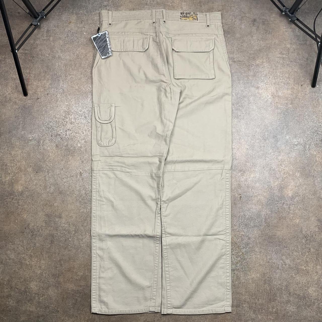 Oakley 00s cream beige baggy cargo jeans