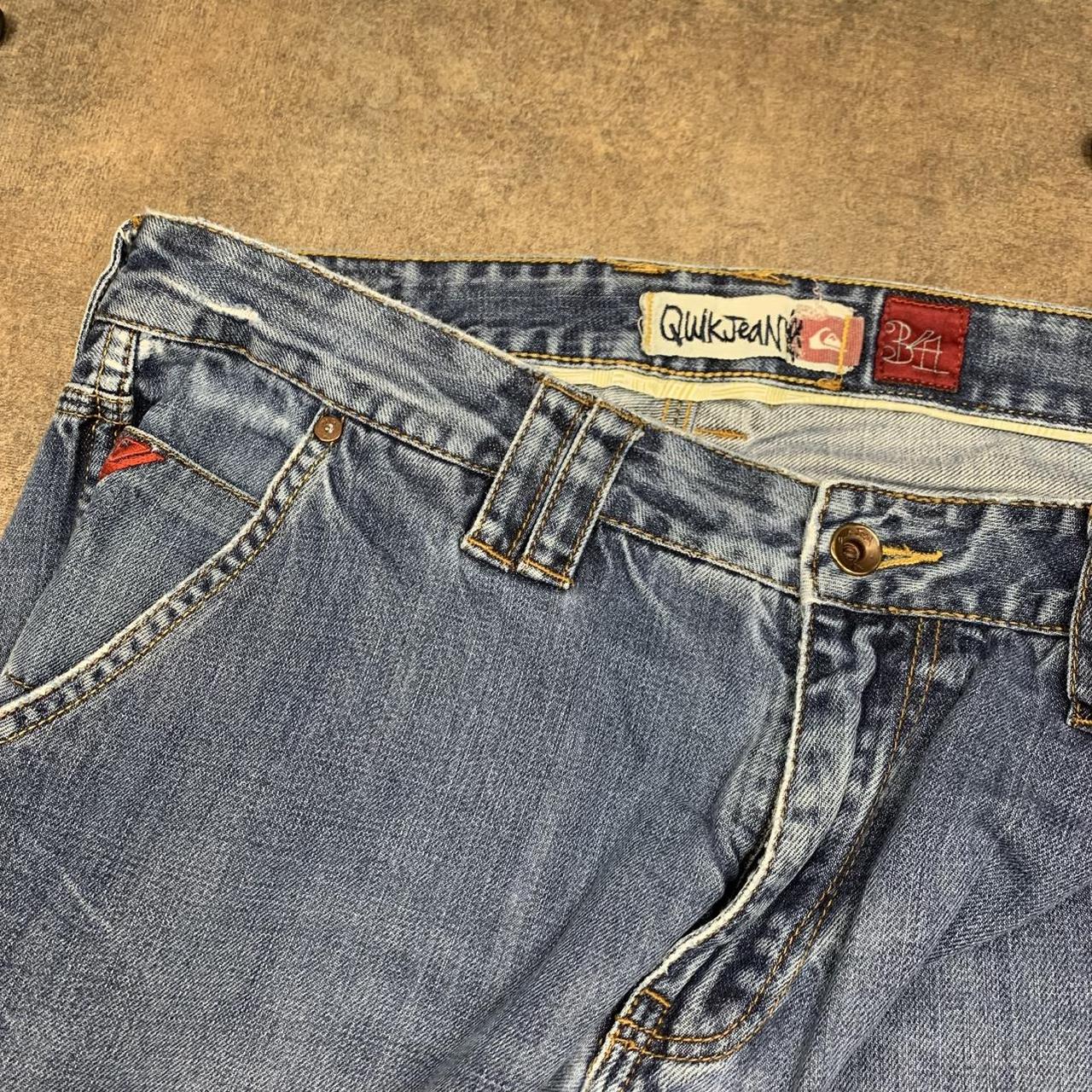 Quiksilver 00s baggy blue carpenter denim jeans