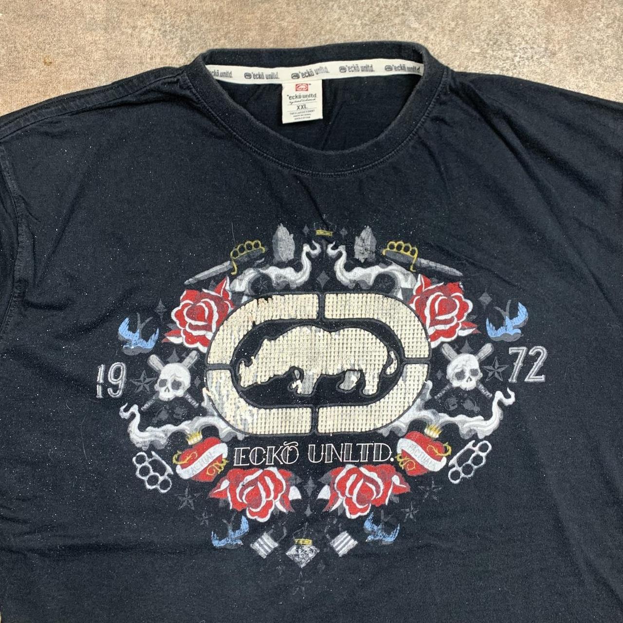 Ecko Unltd. 00s graphic black tee
