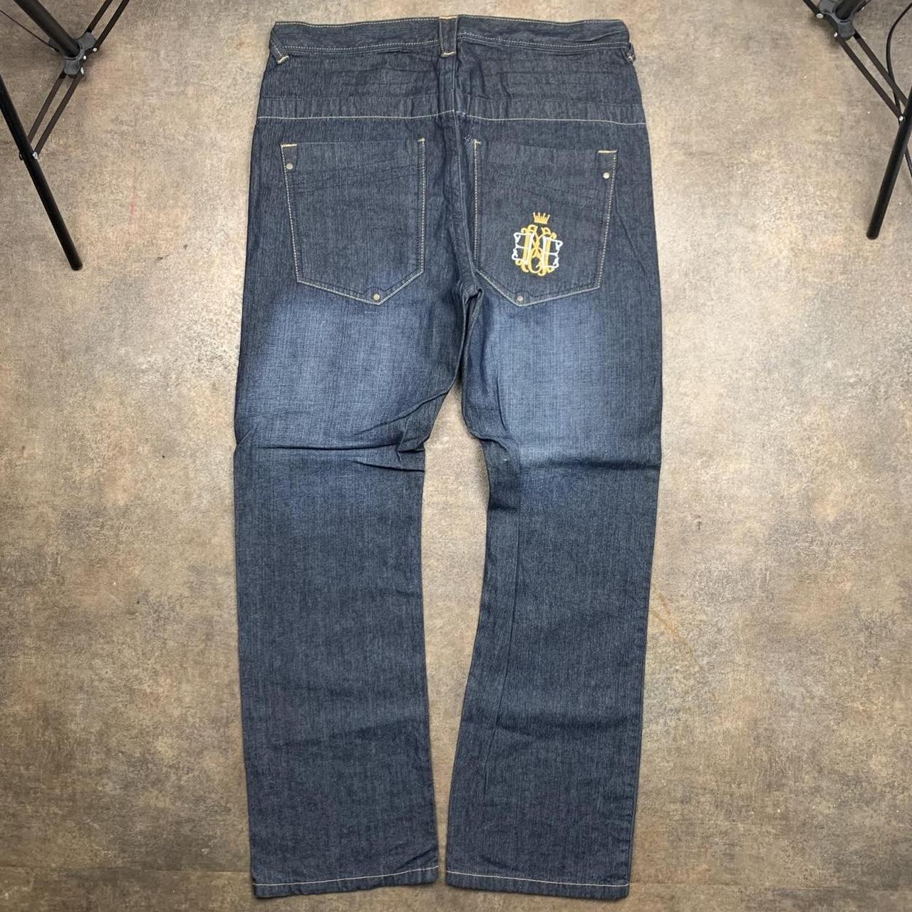 Enyce 00s graphic baggy navy jeans