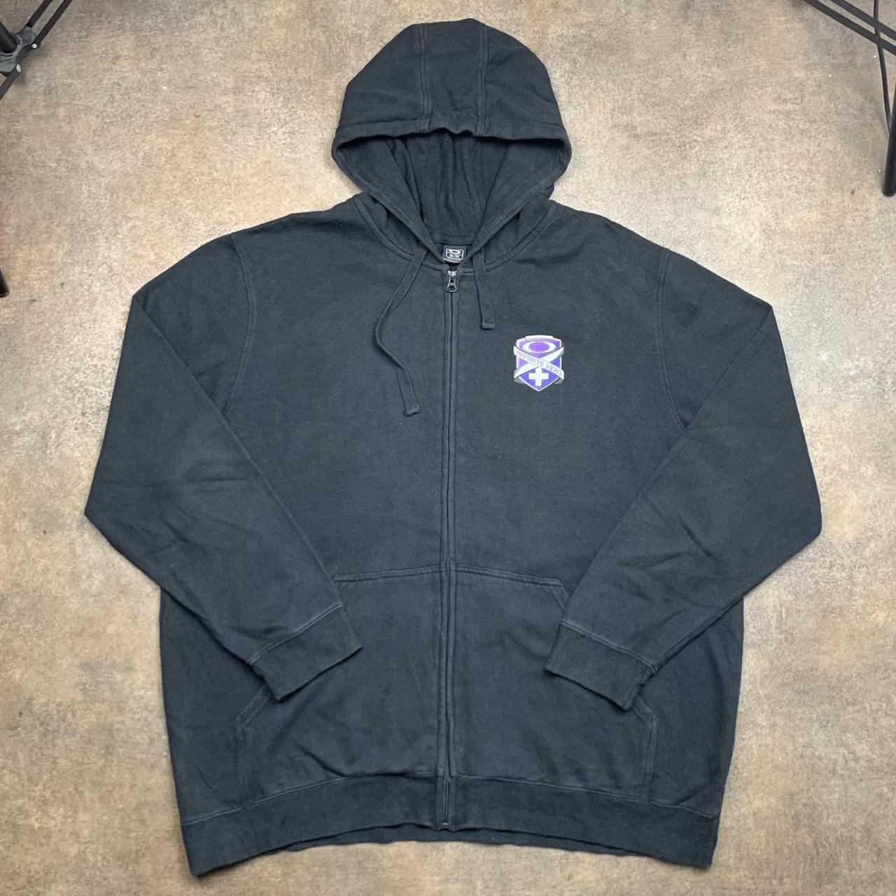 Oakley x Infinite Hero 00s black baggy zip hoodie