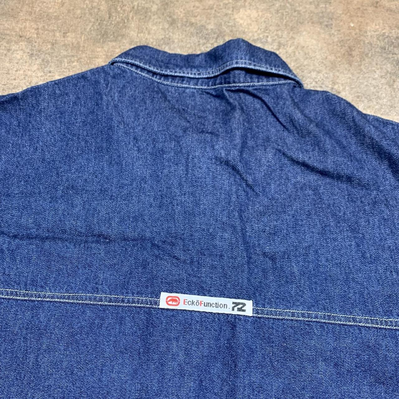 Ecko Function 00s navy graphic denim jacket