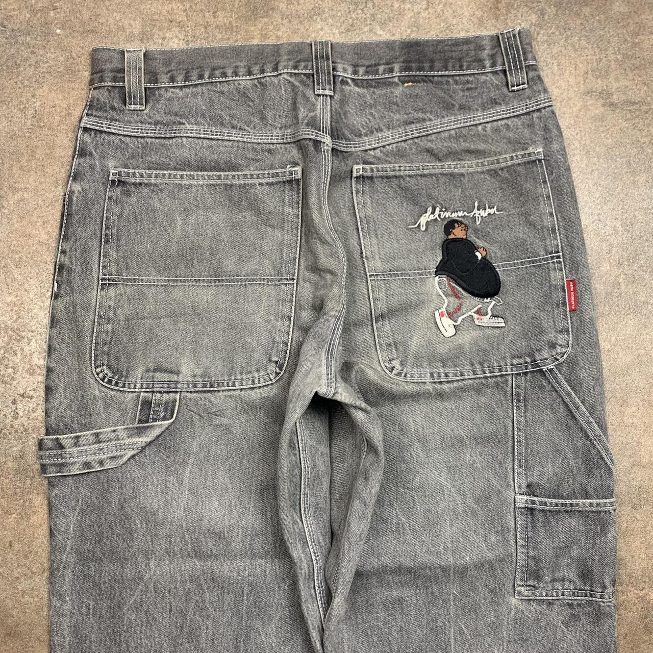 FUBU Platinum 90s grey Fat Albert baggy denim jeans