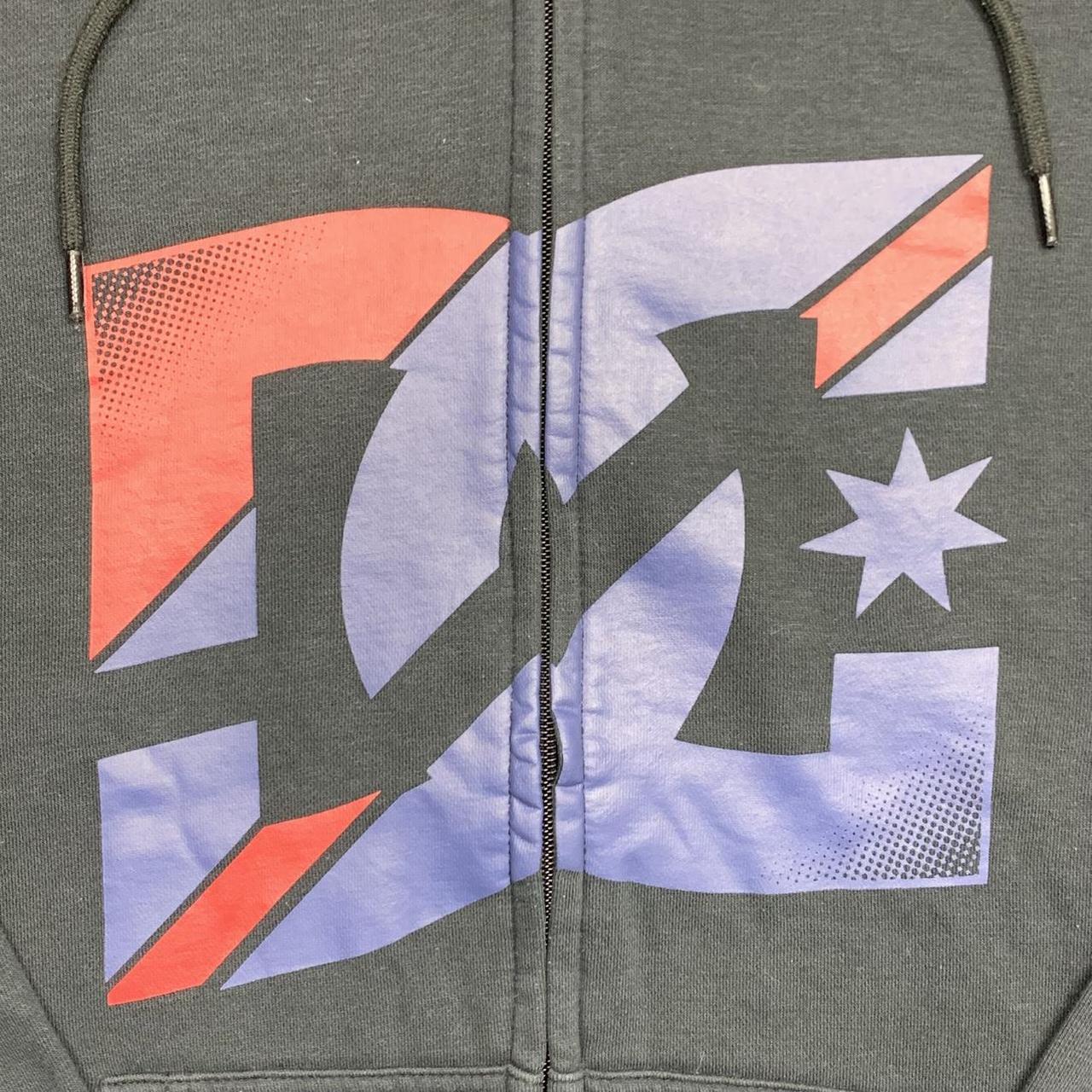 DC Shoes 00s graphic black boxy zip hoodie
