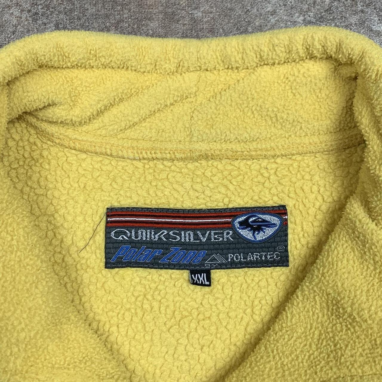 Quiksilver Polartec 90s yellow baggy fleece jumper