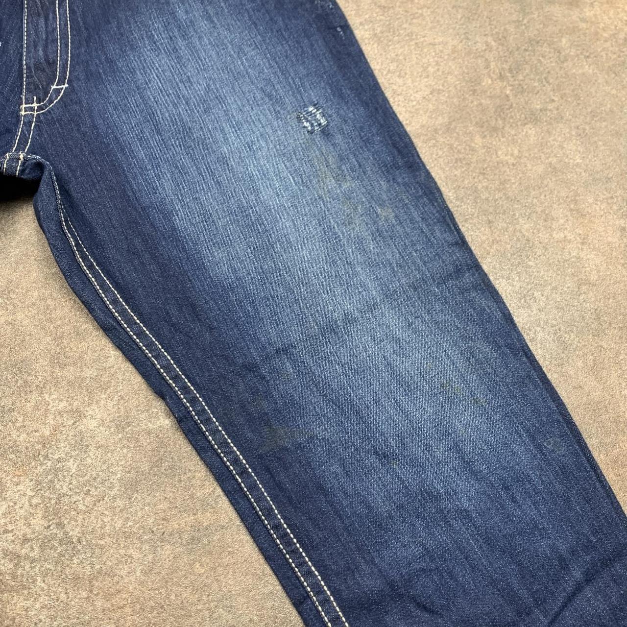 Southpole 00s navy embroidered denim jeans
