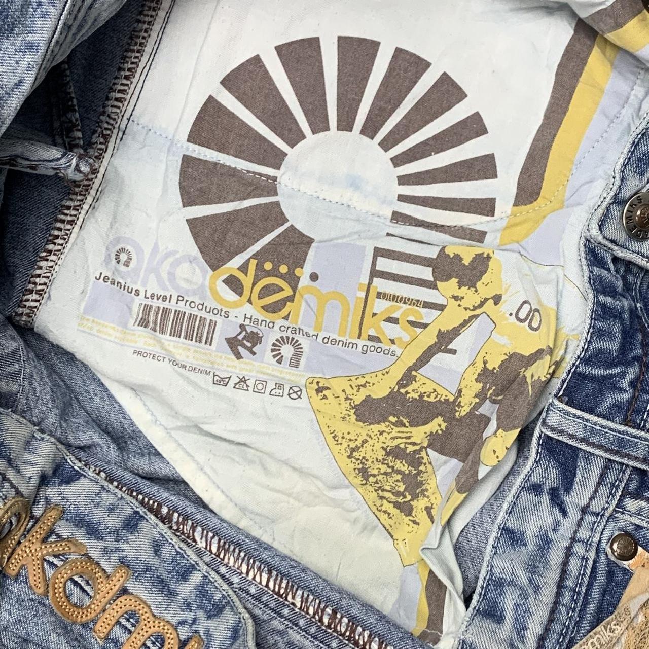 Akademiks 90s light blue baggy denim shorts