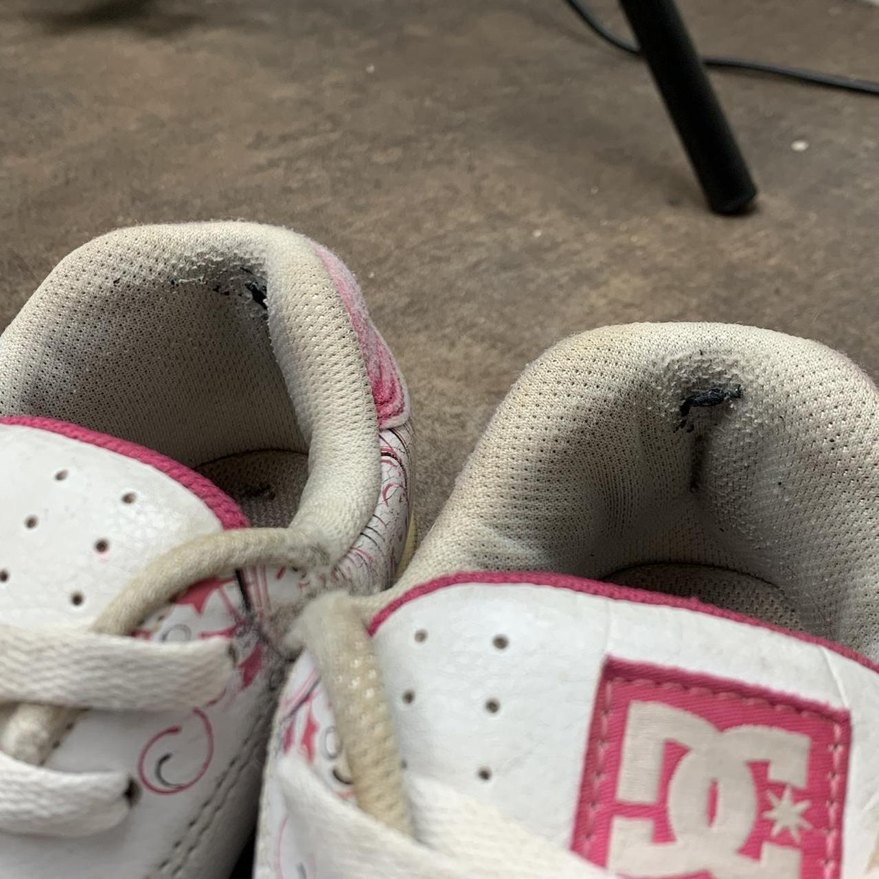 DC Shoes Pixie 3 00s white pink chunky trainers