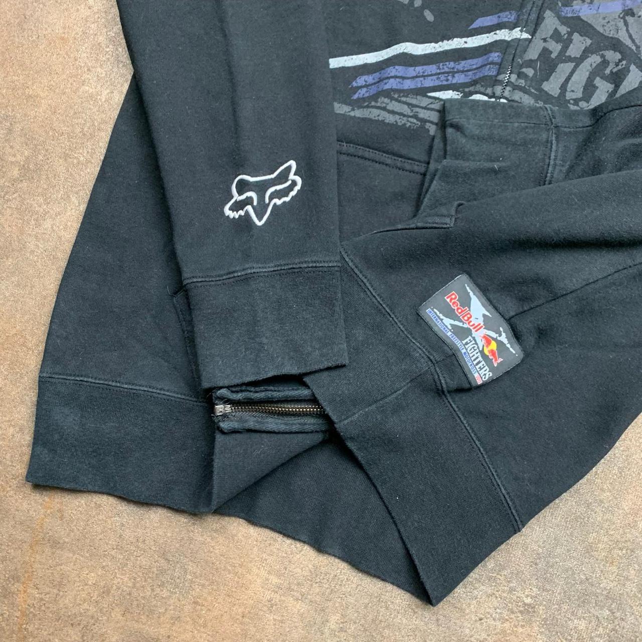 Fox Racing x Red Bull 00s black graphic zip hoodie
