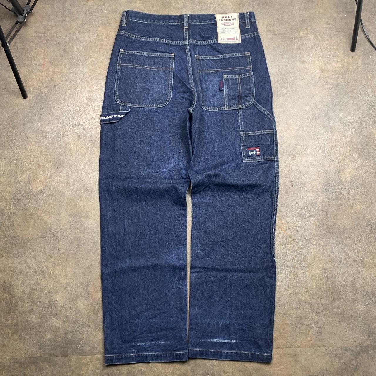 Phat Farm 90s navy baggy carpenter denim jeans