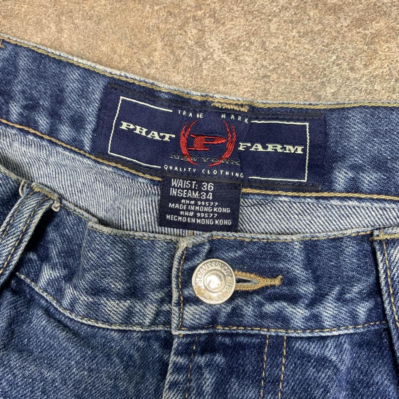 Phat Farm 90s blue baggy carpenter denim jeans