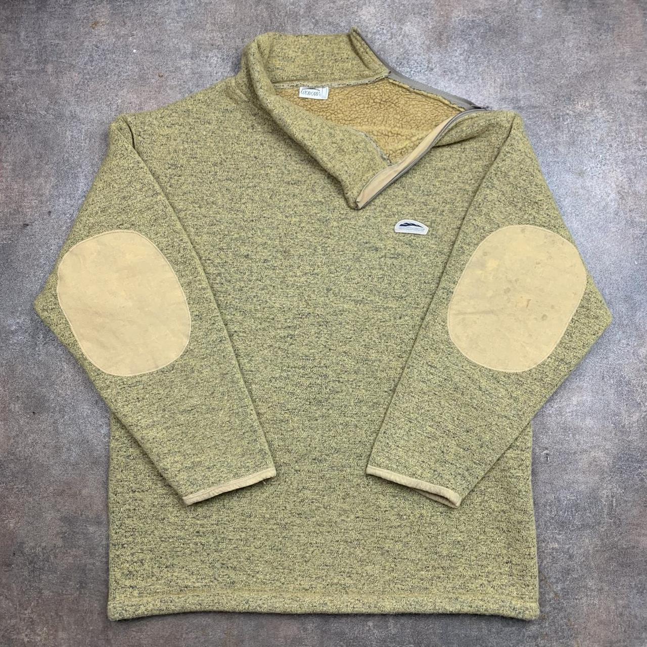 Oxbow 90s asymmetrical zip yellow chunky knit jumper