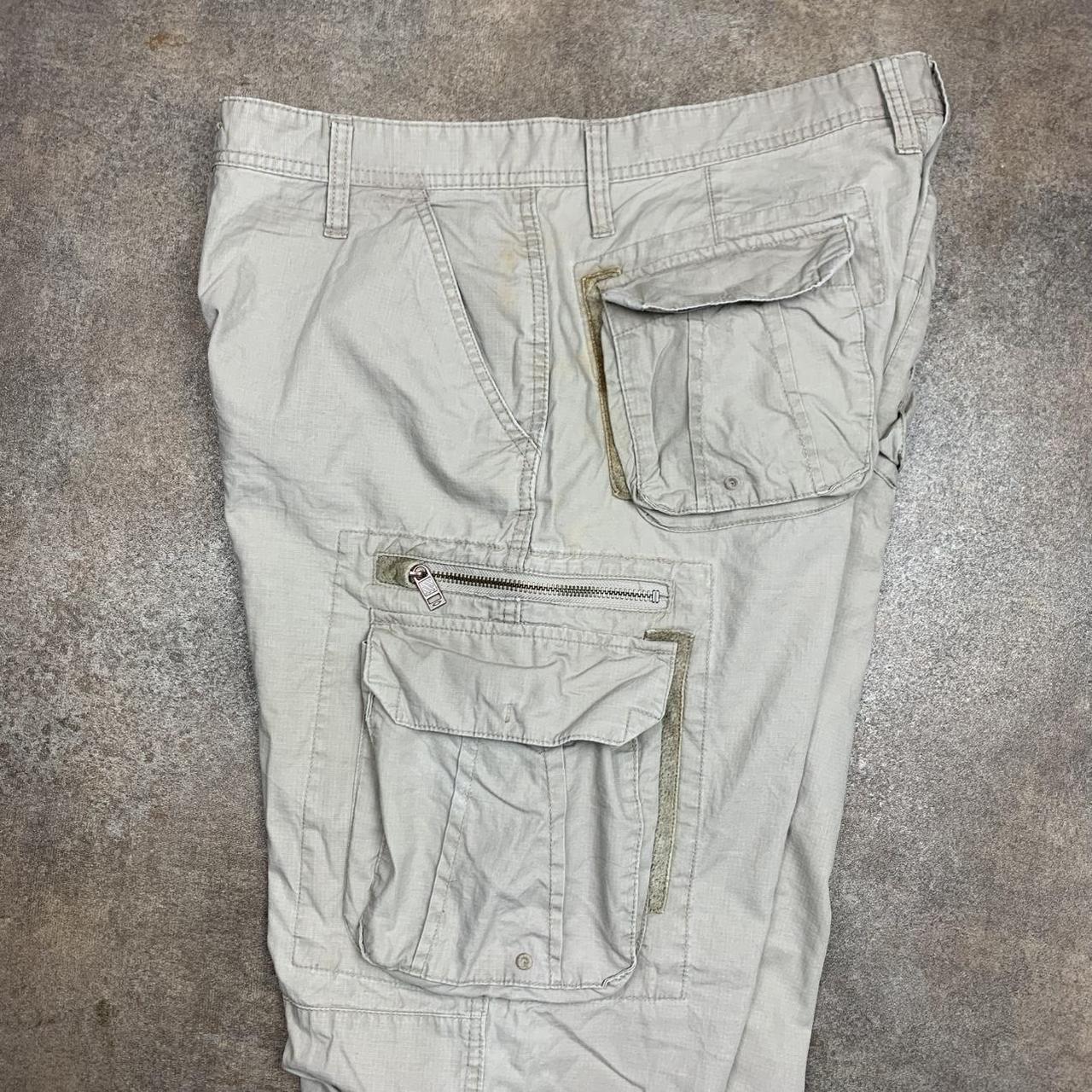 Oakley 00s baggy cream cargo trousers