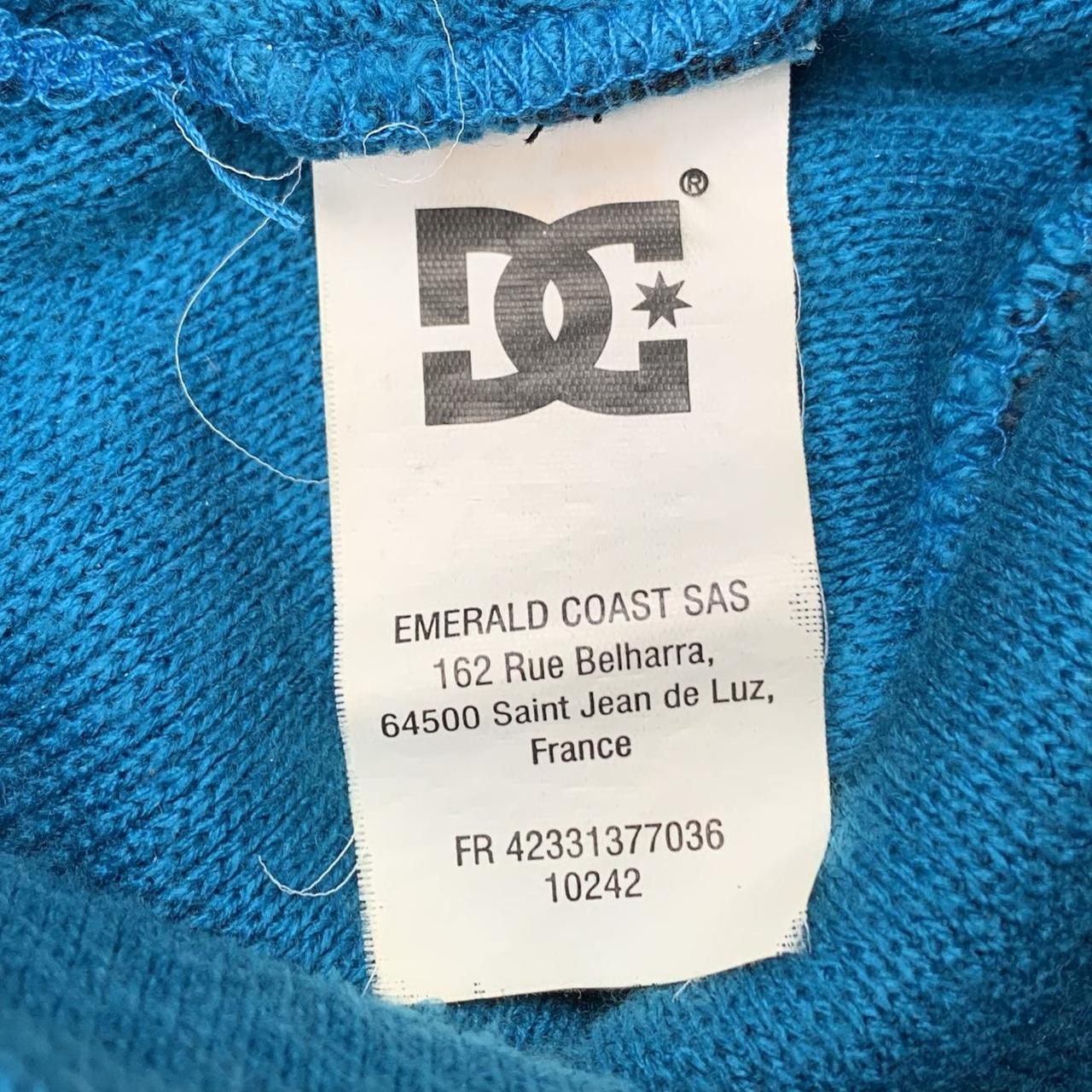 DC Shoes 00s blue black graphic skully beanie