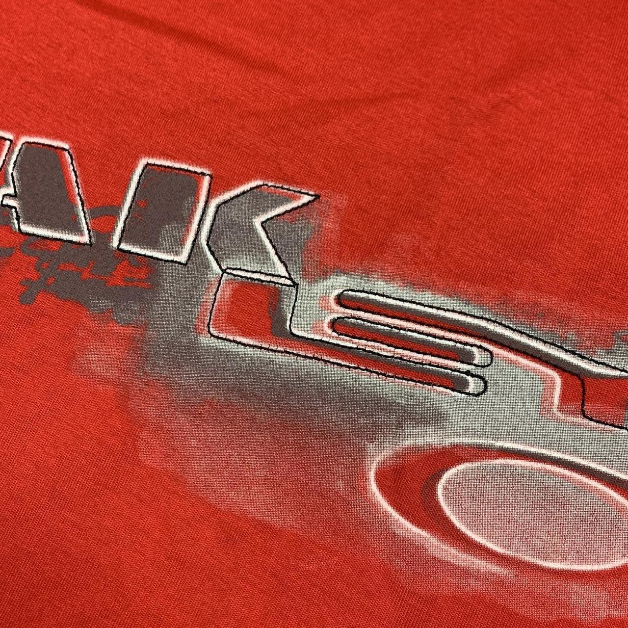 Oakley 00s red graphic boxy tee