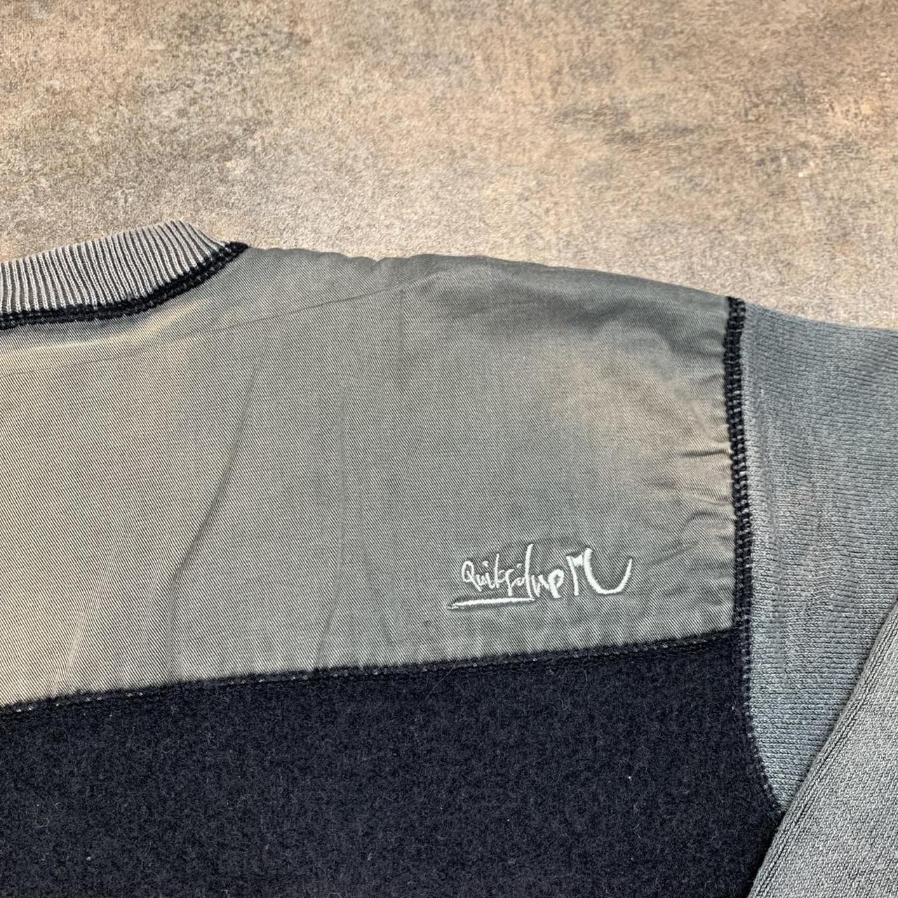 Quiksilver 00s black grey boxy sweatshirt