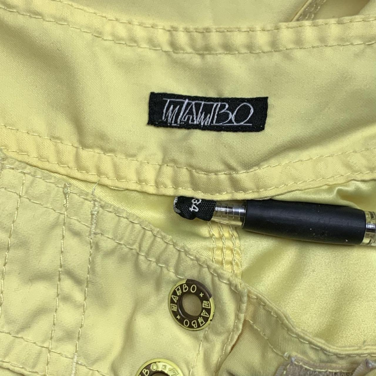 Mambo 00s yellow graphic baggy boardshorts