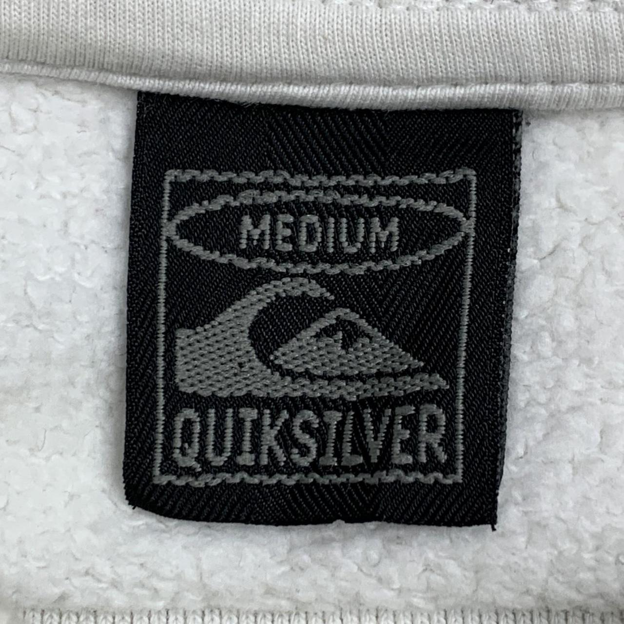 Quiksilver 90s white black graphic sweater