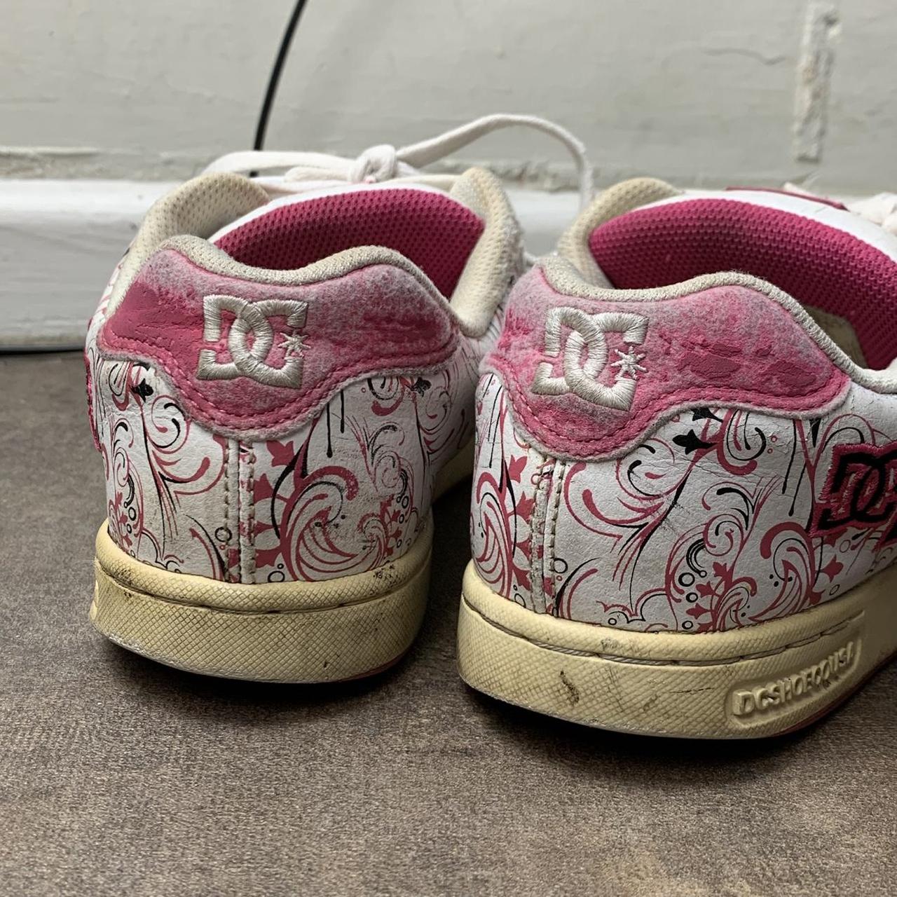 DC Shoes Pixie 3 00s white pink chunky trainers