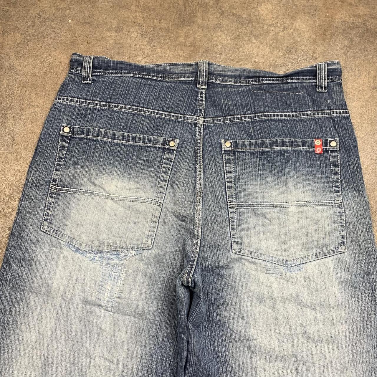 Southpole 00s red tab navy blue denim jorts