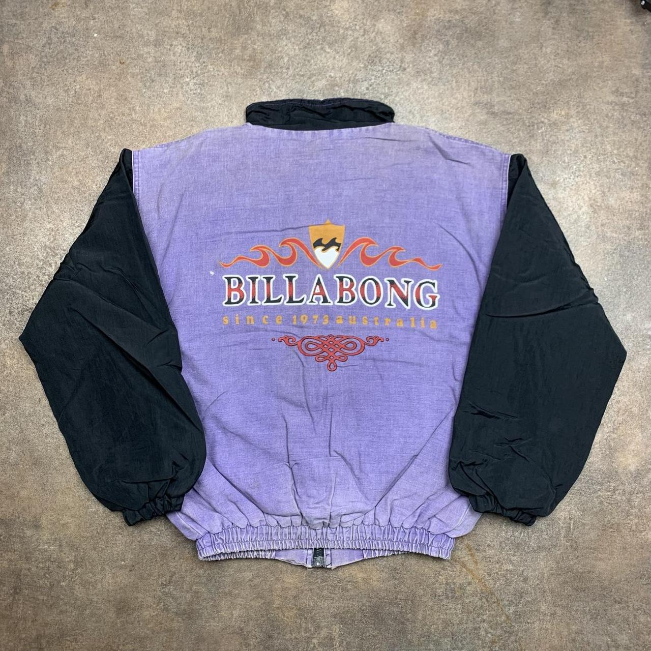 Billabong Australia 90s purple black boxy bomber jacket