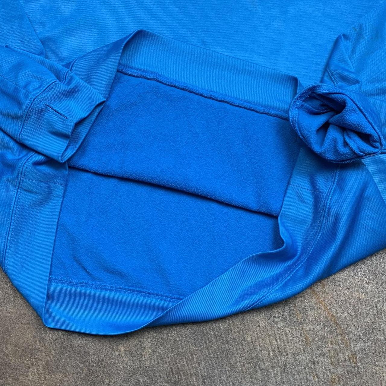 Nike 00s athletic blue graphic boxy hoodie