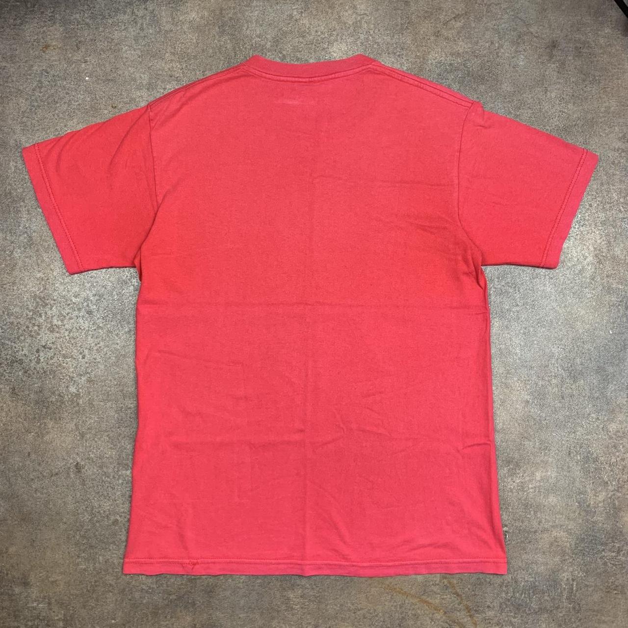 Stüssy 00s red boxy graphic tee