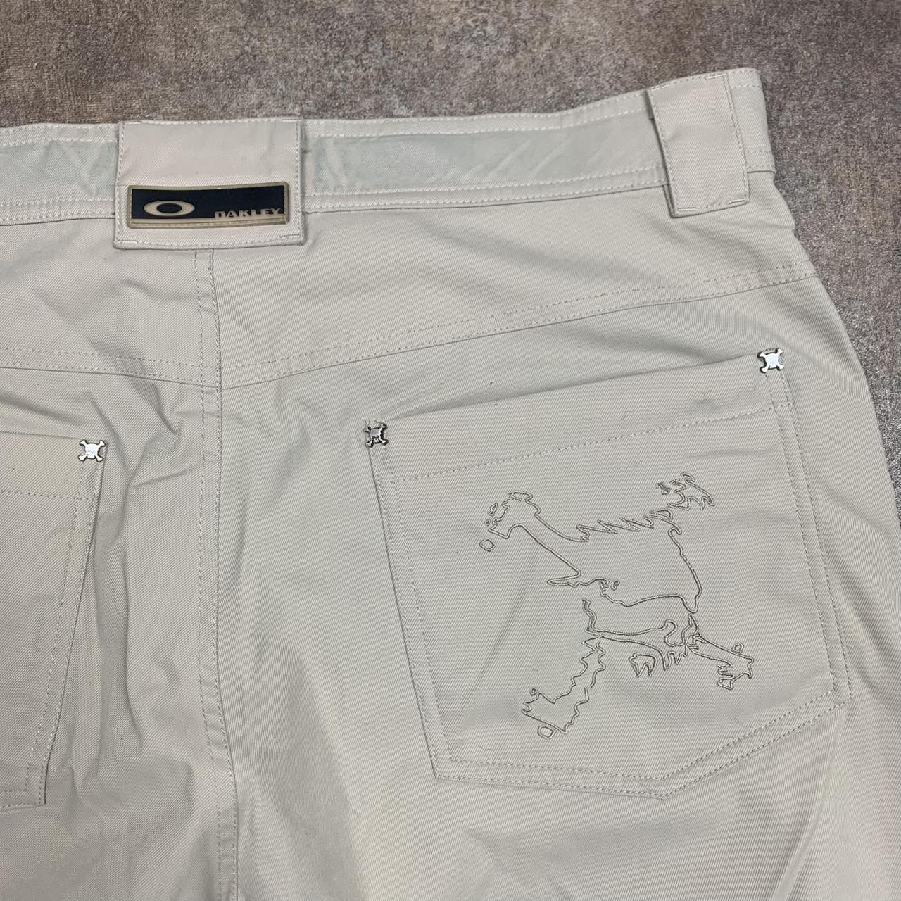 Oakley Software 00s graphic baggy cream salopettes