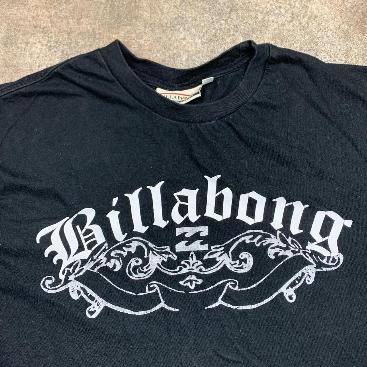 Billabong 00s graphic black grunge tee