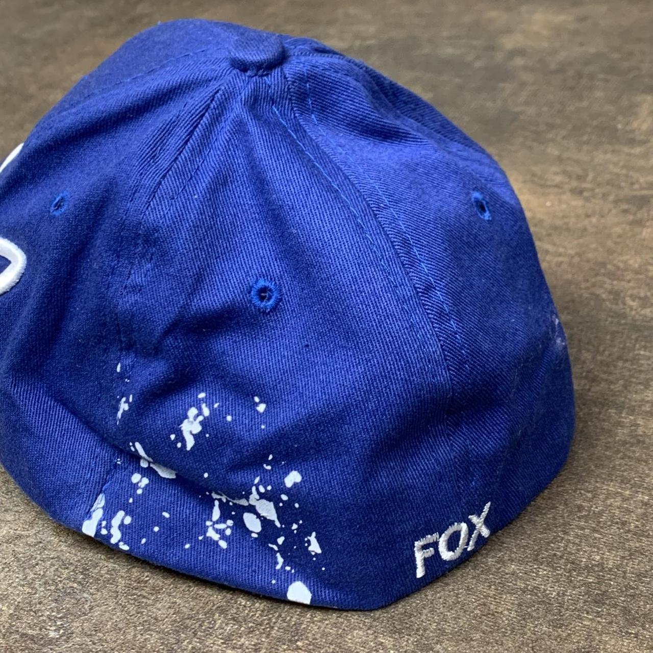 Fox Racing 00s blue white graphic cap