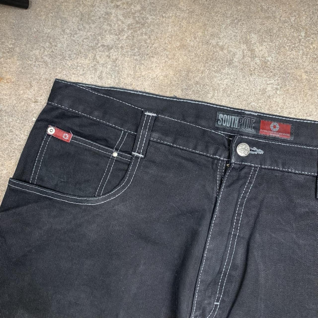 Southpole 00s red tab carpenter black denim jeans