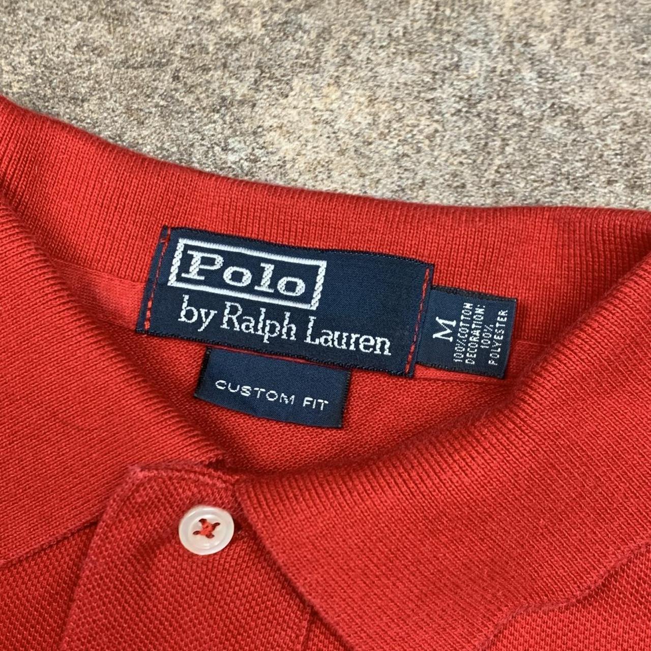 Polo Ralph Lauren 00s Great Britain red graphic polo shirt