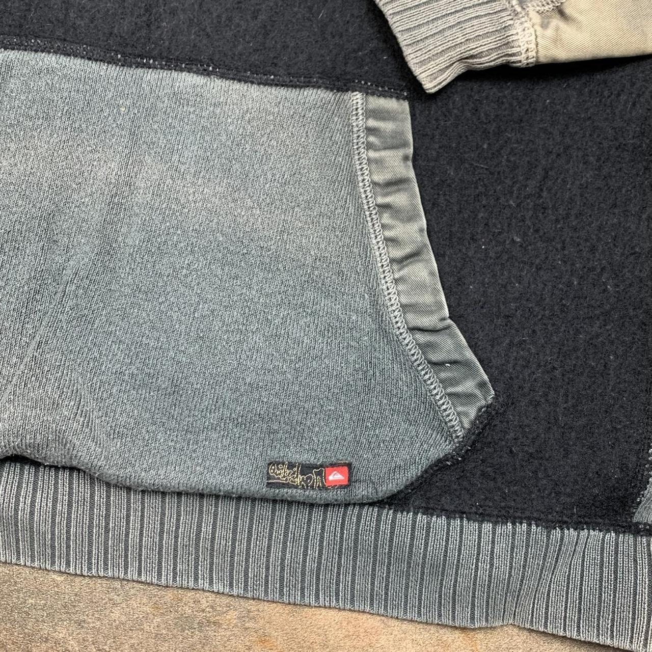 Quiksilver 00s black grey boxy sweatshirt