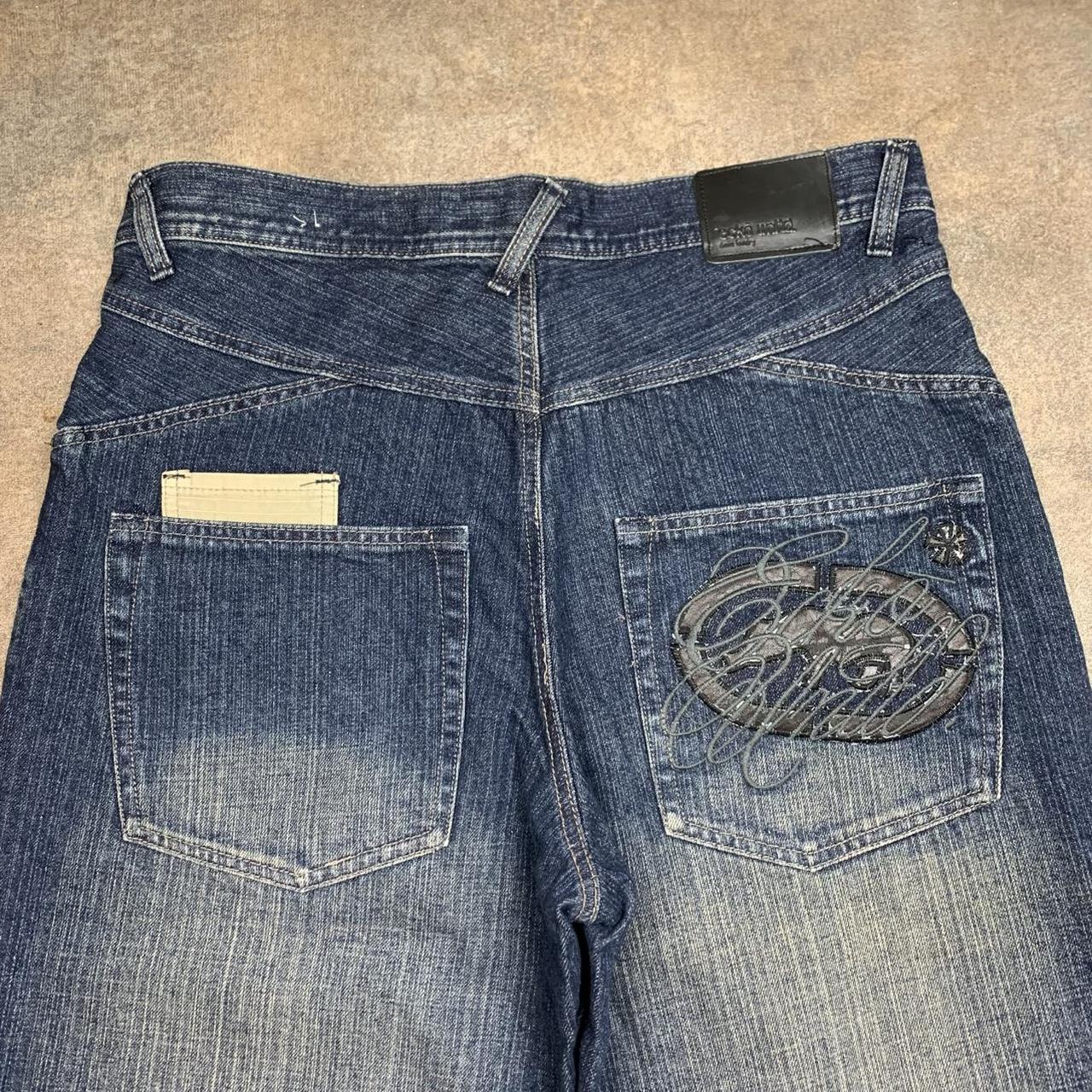Ecko Unltd. 00s baggy faded navy blue denim jeans